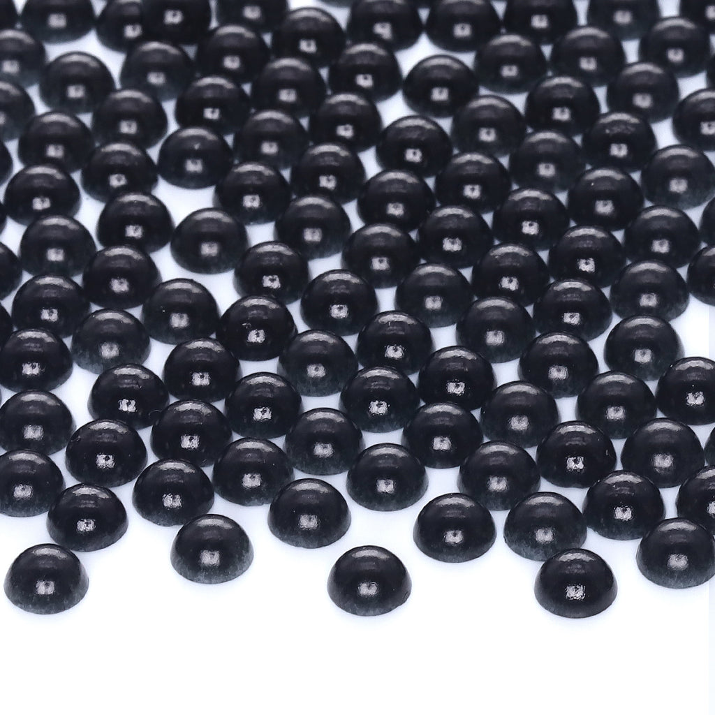 Pearas de espalda plana de resina blanca múltiples tamaños
