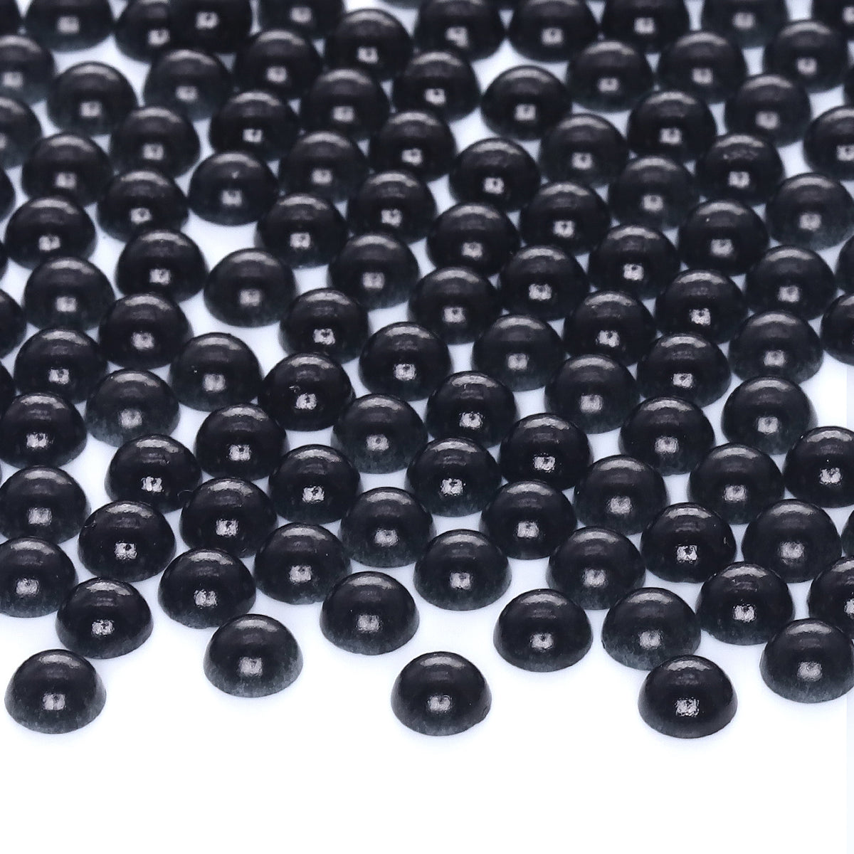 Pearas de espalda plana de resina blanca múltiples tamaños