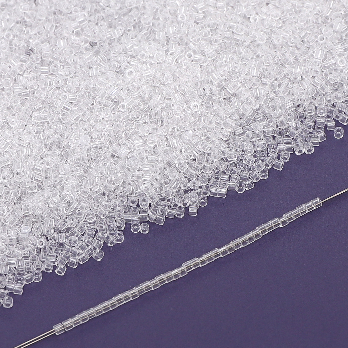 Transparent Color Hight Quality Glass Cylinder Seed Beads 1.6 MM Size BS1001 Secondary image