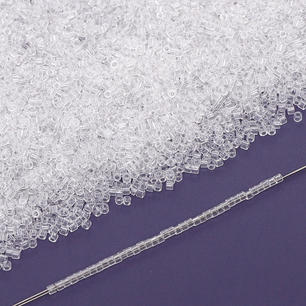 Transparent Color Hight Quality Glass Cylinder Seed Beads 1.6 MM Size BS1001 WholesaleRhinestone
