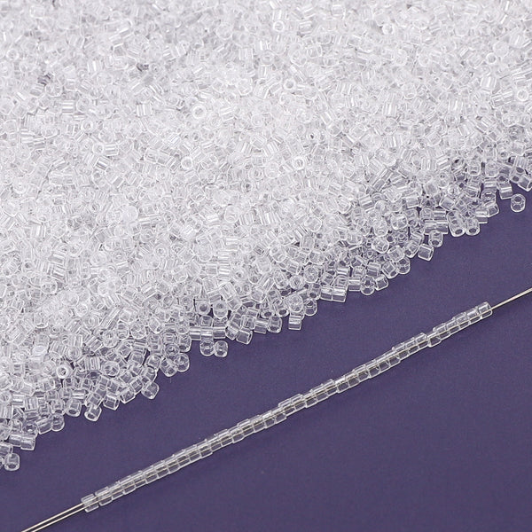Transparent Color Hight Quality Glass Cylinder Seed Beads 1.6 MM Size BS1001 WholesaleRhinestone