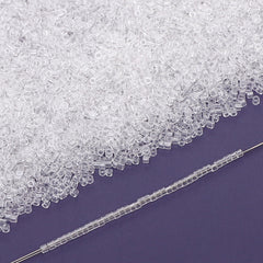 Transparent Color Hight Quality Glass Cylinder Seed Beads 1.6 MM Size BS1001