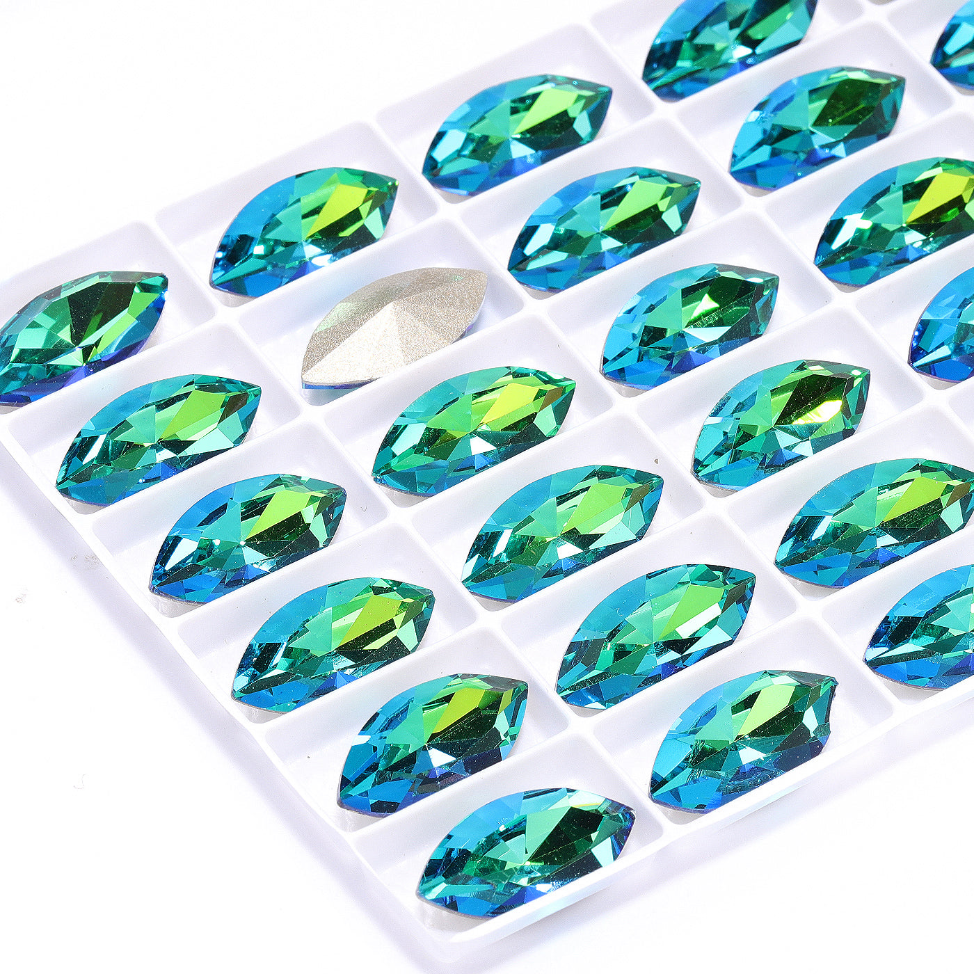 Sphinx Navette Shape High Quality Glass Pointed Back Fancy Rhinestones Secondary image