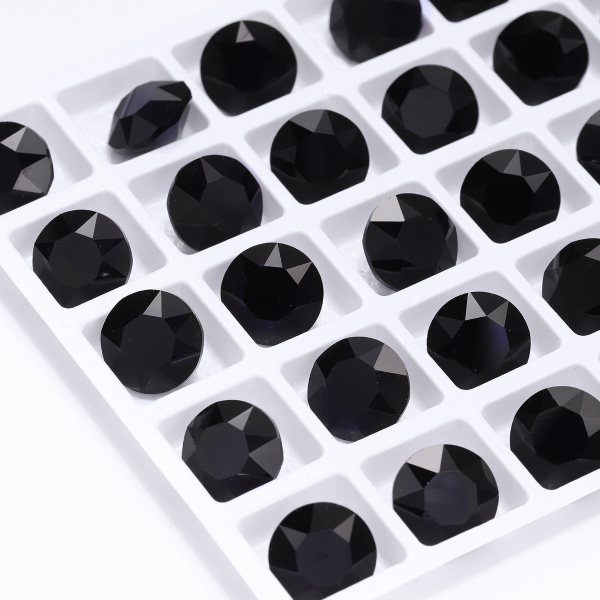 Jet XIRIUS Chaton Shape High Quality Glass Pointed Back Fancy Rhinestones WholesaleRhinestone