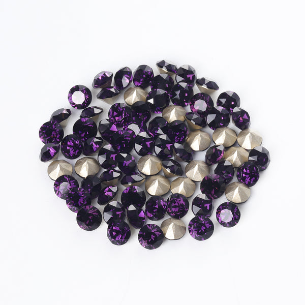 Amethyst XIRIUS Chaton Shape High Quality Glass Pointed Back Fancy Rhinestones WholesaleRhinestone