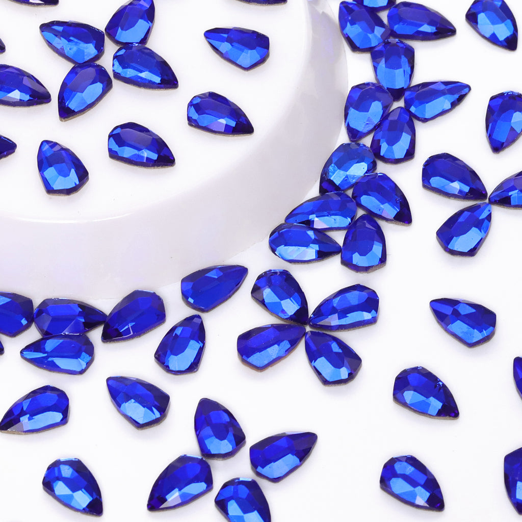 Shield Shape Sapphire Flat Back Fancy Rhinestones WholesaleRhinestone