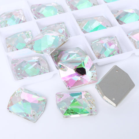 Crystal Phantom Cosmic Shape High Quality Glass Sew-on Rhinestones
