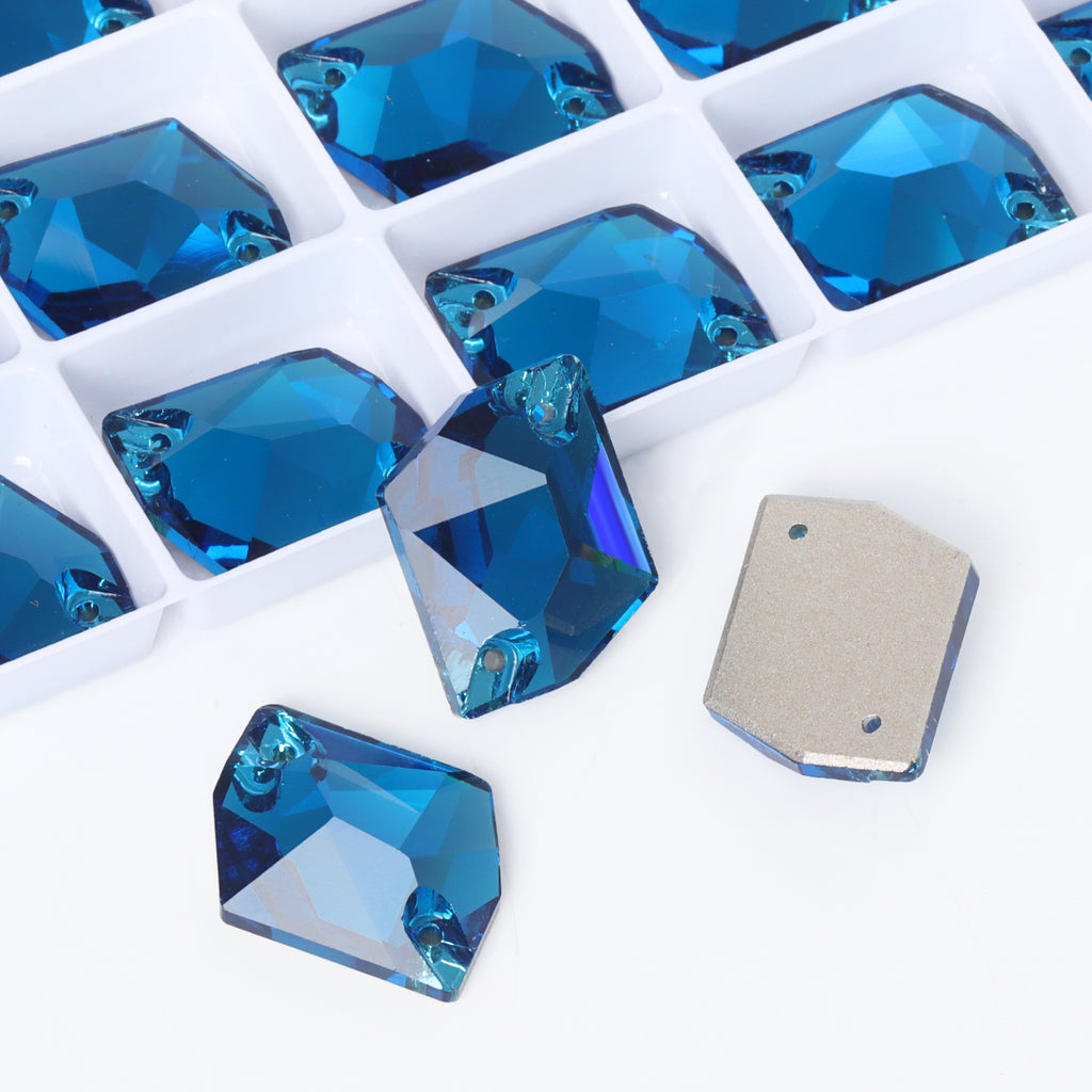 Indicolite Cosmic Shape High Quality Glass Sew-on Rhinestones WholesaleRhinestone