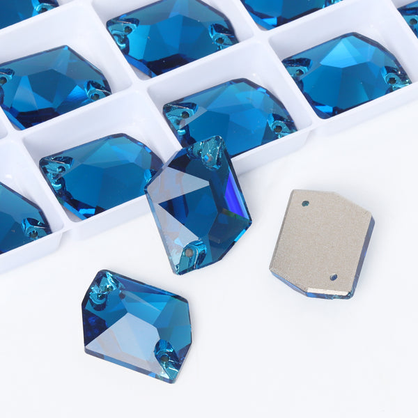 Indicolite Cosmic Shape High Quality Glass Sew-on Rhinestones WholesaleRhinestone