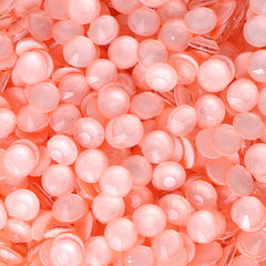 Neon Peach Pink Glass FlatBack Neon Rhinestones