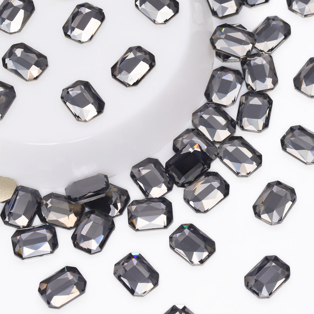 Octagon Shape Black Diamond Flat Back Fancy Rhinestones WholesaleRhinestone