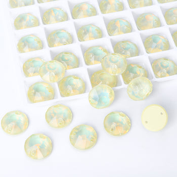 Jonquil AM XIRIUS Round Shape High Quality Glass Sew-on Rhinestones WholesaleRhinestone