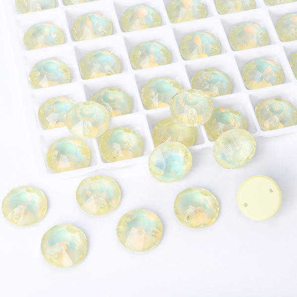 Jonquil AM XIRIUS Round Shape High Quality Glass Sew-on Rhinestones WholesaleRhinestone