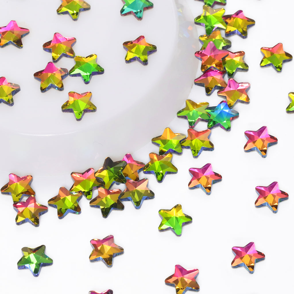Star Shape Rainbow Flat Back Fancy Rhinestones WholesaleRhinestone