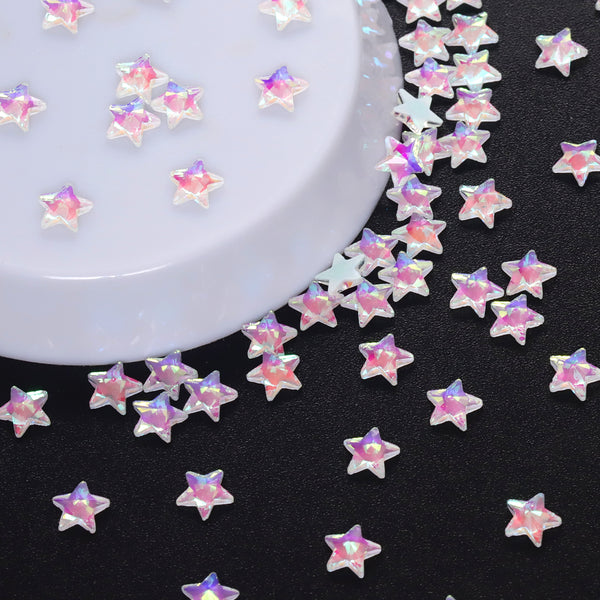 Star Shape Mocha White Flat Back Fancy Rhinestones WholesaleRhinestone
