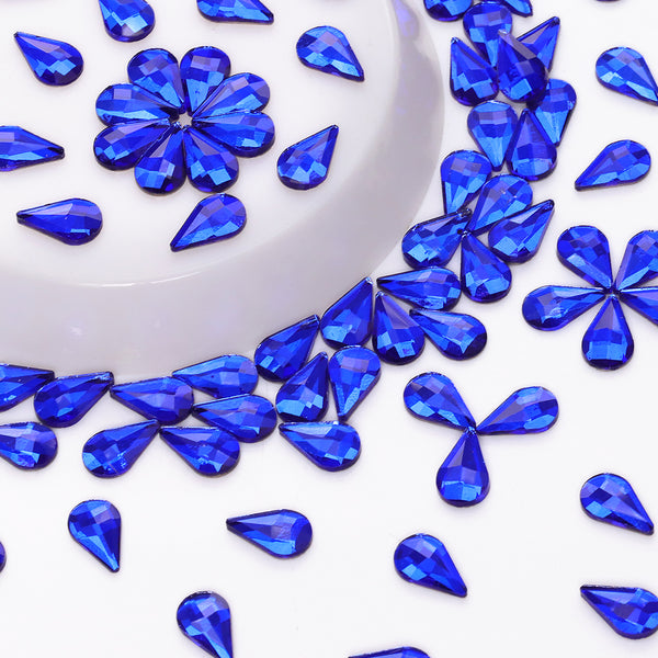 Raindrop Shape Sapphire Flat Back Fancy Rhinestones WholesaleRhinestone