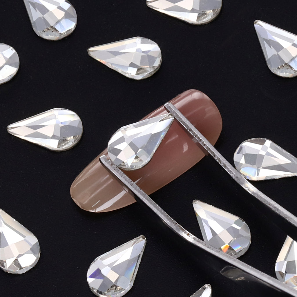 Raindrop Shape Crystal Flat Back Fancy Rhinestones