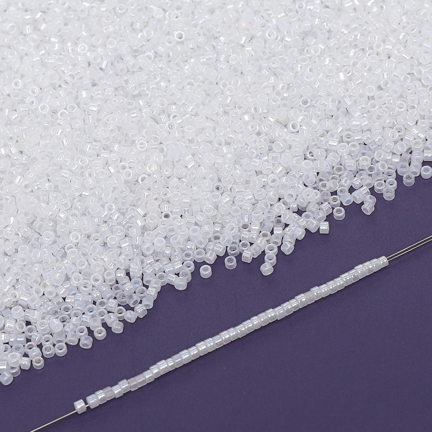 Transparent Ceylon Color Hight Quality Glass Cylinder Seed Beads 1.6 MM Size BS1003 Secondary image