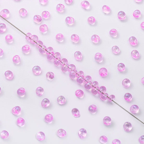 Various Colors Transparent AB Drop Shape Glass Seed Beads WholesaleRhinestone