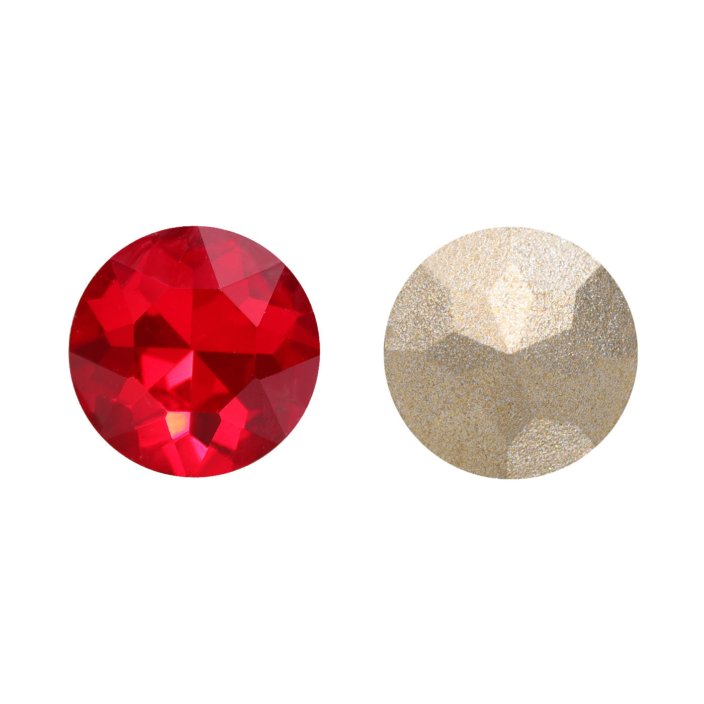 Light Siam Gemstone Flower Shape High Quality Glass Pointed Back Fancy Rhinestones WholesaleRhinestone Pääkuva