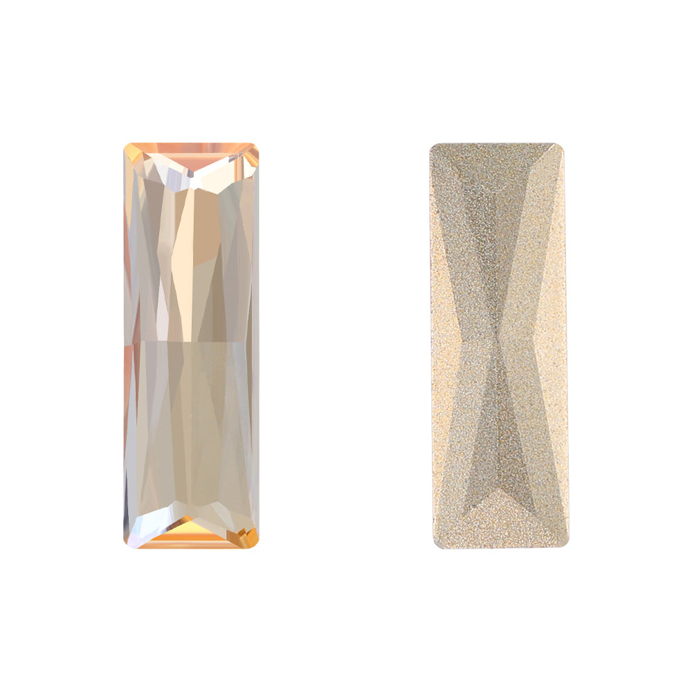 Golden Shadow Princess Baguette Shape High Quality Glass Pointed Back Fancy Rhinestones WholesaleRhinestone