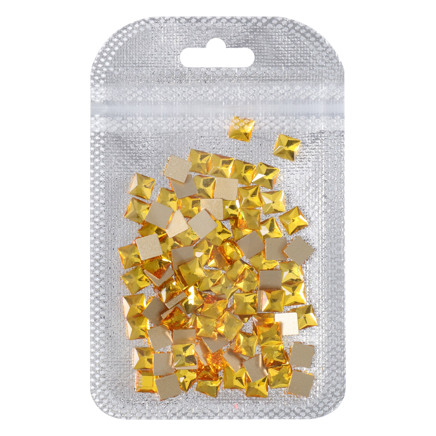 Square Shape Citrine Flat Back Fancy Rhinestones WholesaleRhinestone