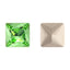 Peridot Princess Square Shape High Quality Glass Pointed Back Fancy Rhinestones WholesaleRhinestone