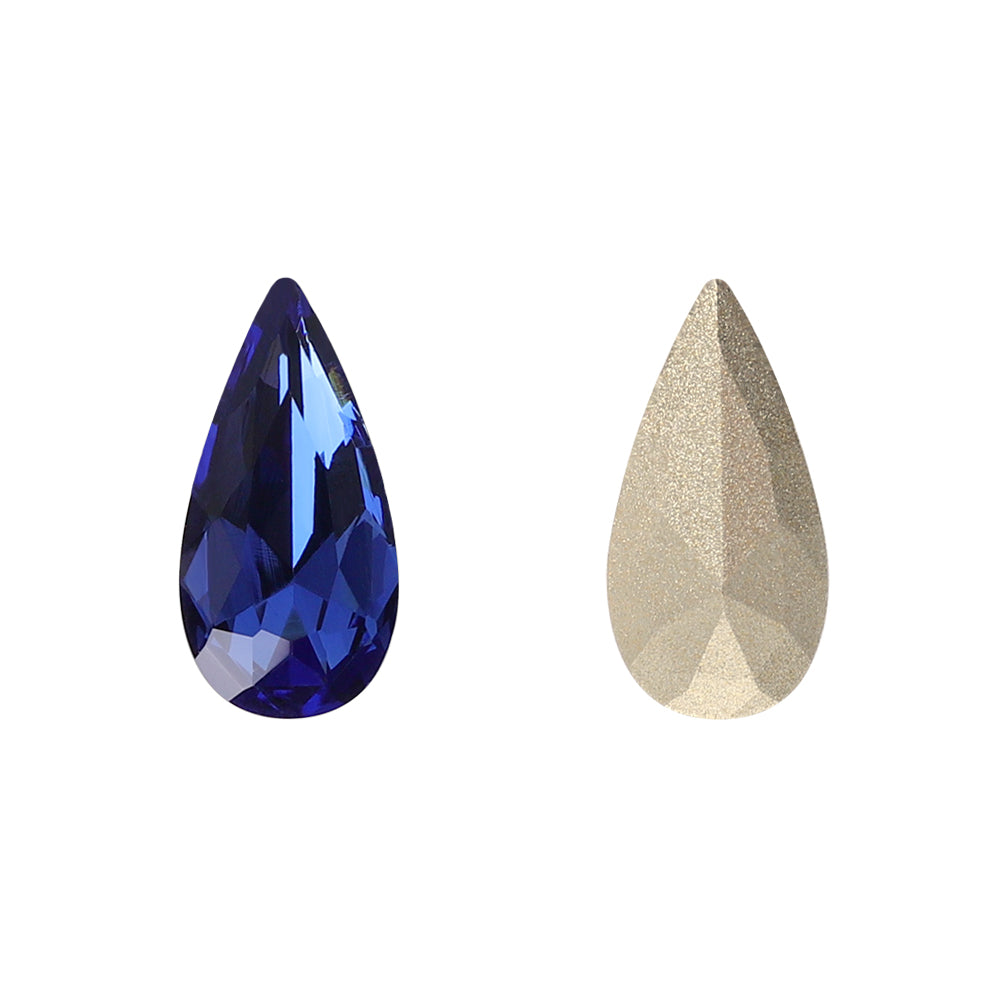 Montana Teardrop Shape High Quality Glass Pointed Back Fancy Rhinestones WholesaleRhinestone Image principale du produit