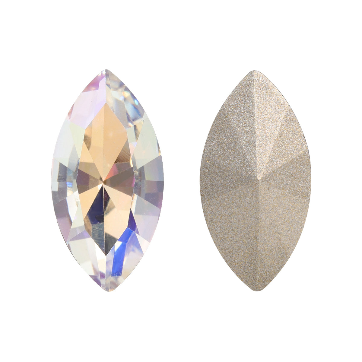 Moonlight Navette Shape High Quality Glass Pointed Back Fancy Rhinestones WholesaleRhinestone メイン画像