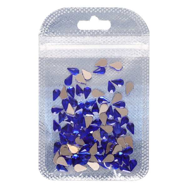 Raindrop Shape Sapphire Flat Back Fancy Rhinestones WholesaleRhinestone