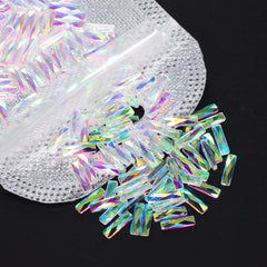 Oval form krystal ab unfoiled flad back fancy rhinestones