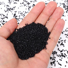Opaque Frost Black Color Hight Quality Glass Cylinder Seed Beads 1.6 MM Size BS1015