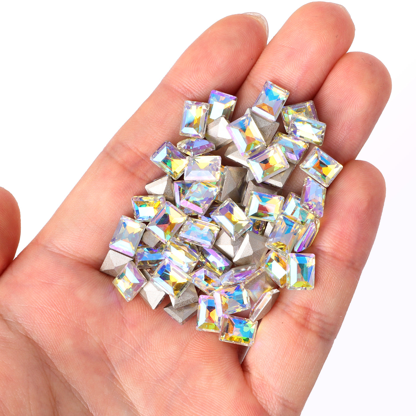Paradise Shine Rectangle Shape Glass spiss tilbake fancy rhinestones Secondary image