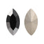 Jet Metallic Silver Navette Shape High Quality Glass Pointed Back Fancy Rhinestones WholesaleRhinestone