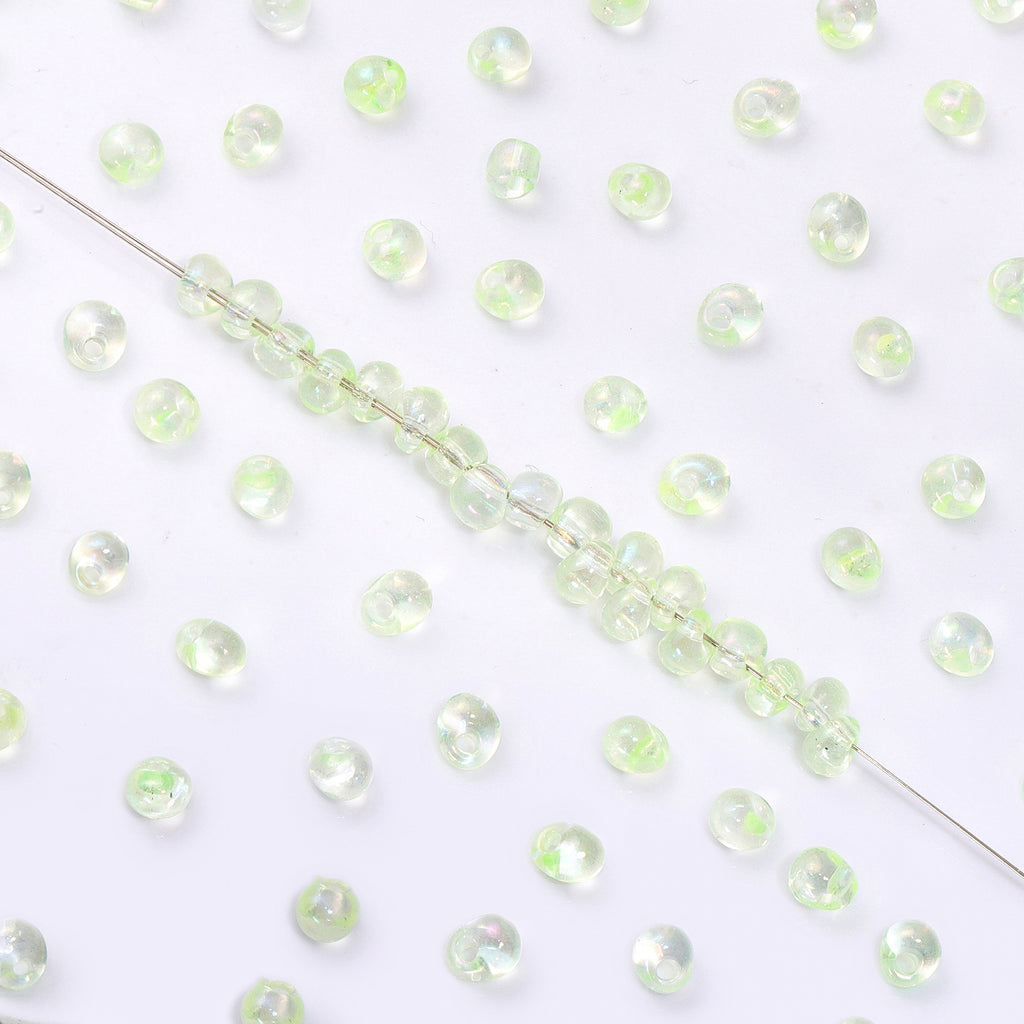 Various Colors Transparent AB Drop Shape Glass Seed Beads WholesaleRhinestone