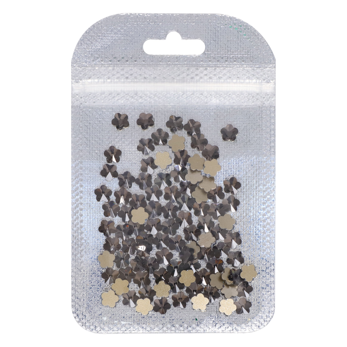 5 leaf plum blossoms Shape Black Diamond Flat Back Fancy Rhinestones WholesaleRhinestone