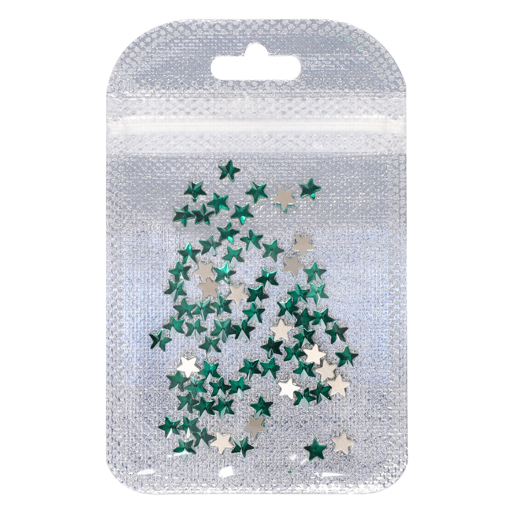 Star Shape Dark Green Flat Back Fancy Rhinestones WholesaleRhinestone