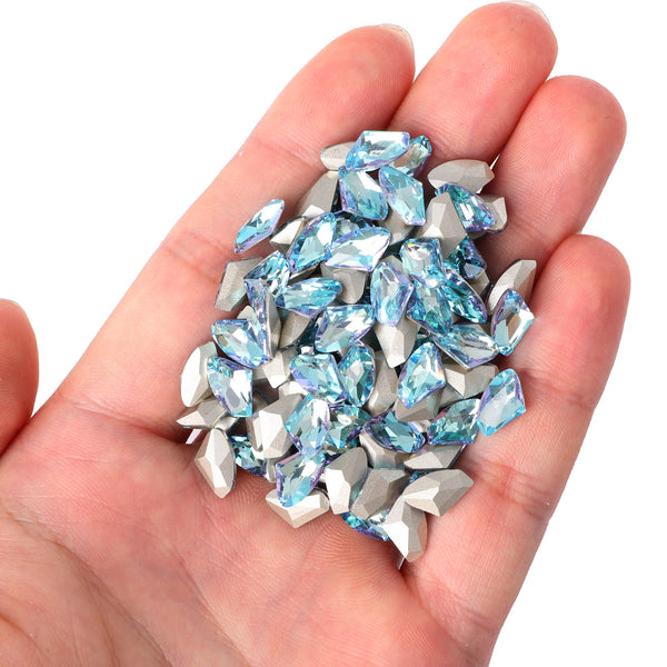 Blue Fairy Galactic Shape Glass Pointed Back Fancy Rhinestones WholesaleRhinestone