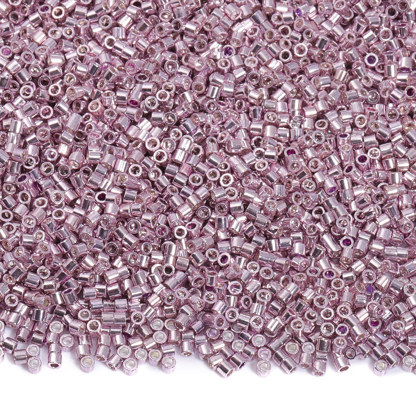 Metallic Light Pink Luster Color Hight Quality Glass Cylinder Seed Beads 1.6 MM Size JS3012 WholesaleRhinestone メイン画像