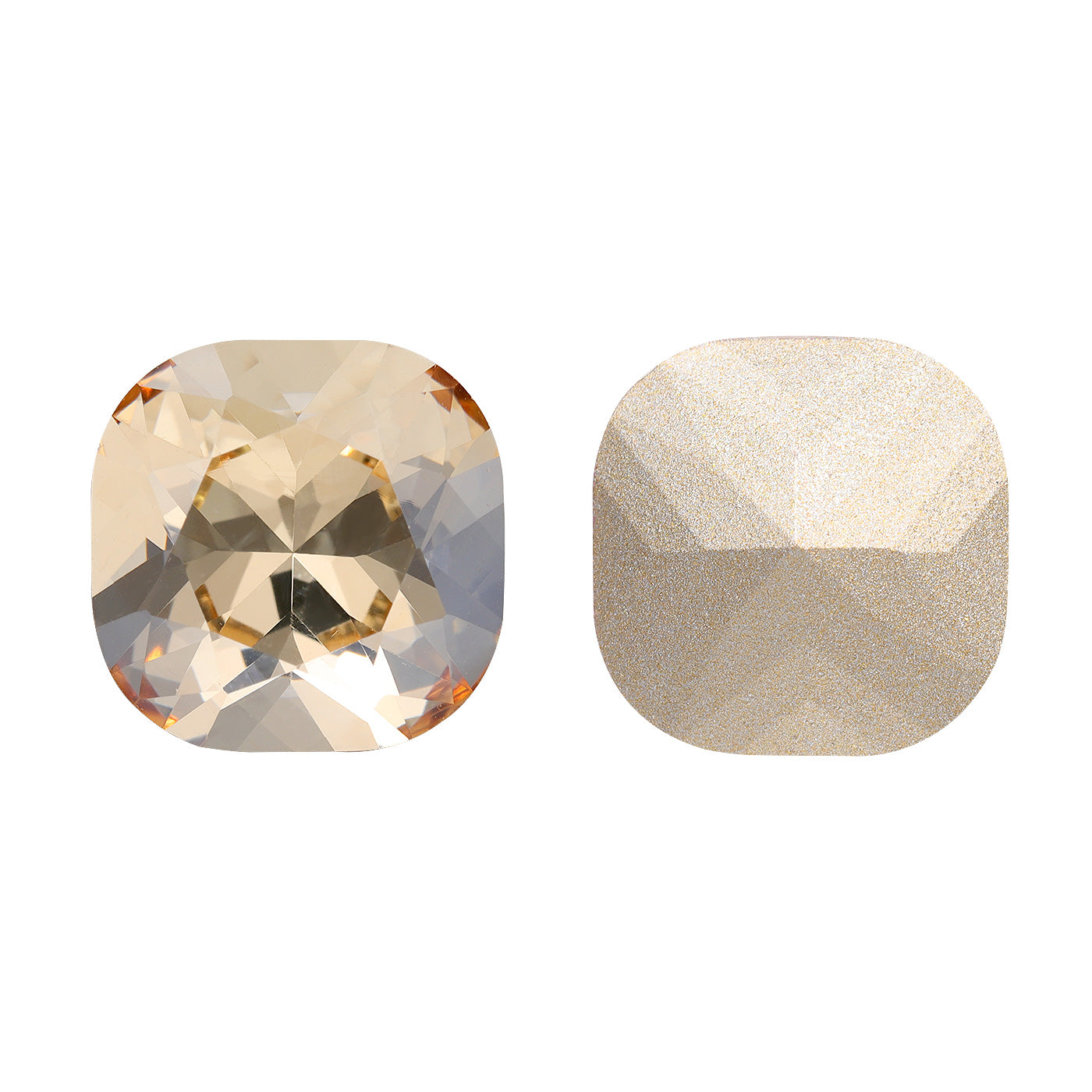 Golden Shadow Cushion Square Shape High Quality Glass Pointed Back Fancy Rhinestones WholesaleRhinestone Image principale du produit