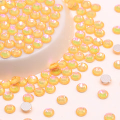 Crystal Sunlight Glass FlatBack Rhinestones Silver Back WholesaleRhinestone