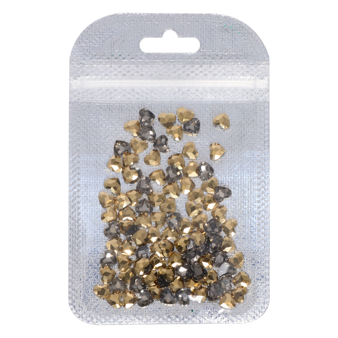 Heart Shape Aurum Flat Back Fancy Rhinestones WholesaleRhinestone