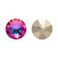 Heliotrope Gemstone Flower Shape High Quality Glass Pointed Back Fancy Rhinestones WholesaleRhinestone