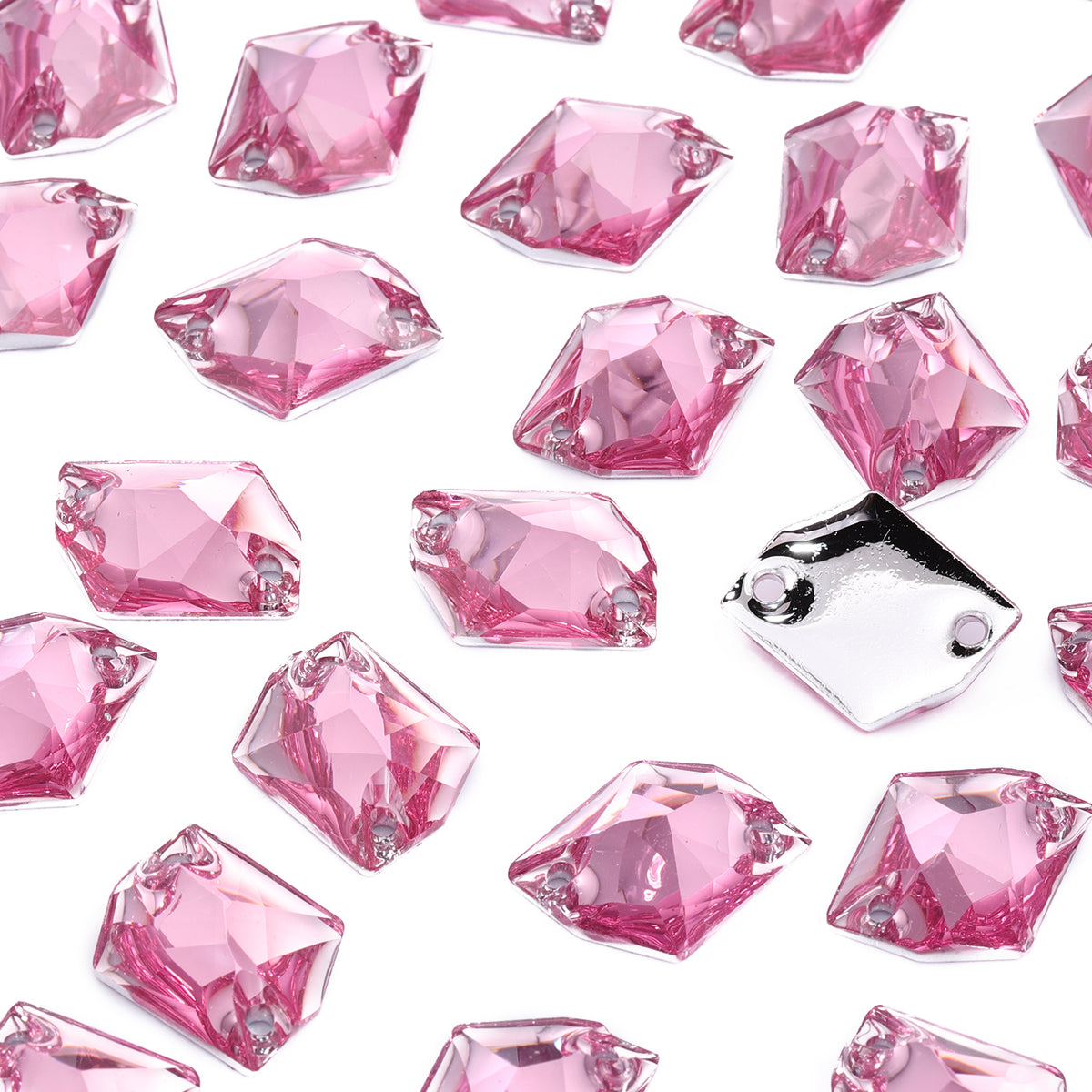 Cosmic Pink Resin Sew-on Rhinestones For Dance Costume WholesaleRhinestone