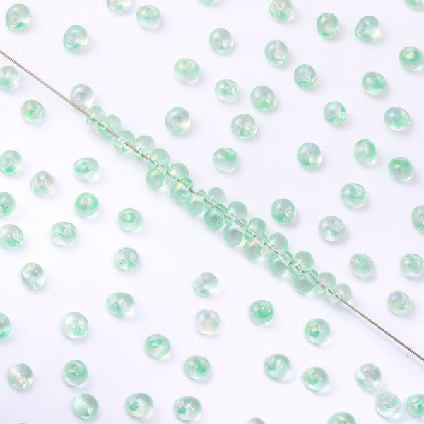 Various Colors Transparent AB Drop Shape Glass Seed Beads WholesaleRhinestone