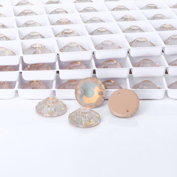 Silk AM XIRIUS Round Shape High Quality Glass Sew-on Rhinestones WholesaleRhinestone