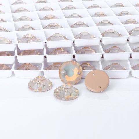 Silk AM XIRIUS Round Shape High Quality Glass Sew-on Rhinestones