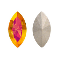Astral Pink Navette Shape High Quality Glass Pointed Back Fancy Rhinestones