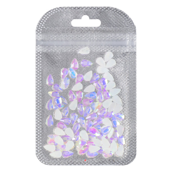Shield Shape Mocha White Flat Back Fancy Rhinestones WholesaleRhinestone