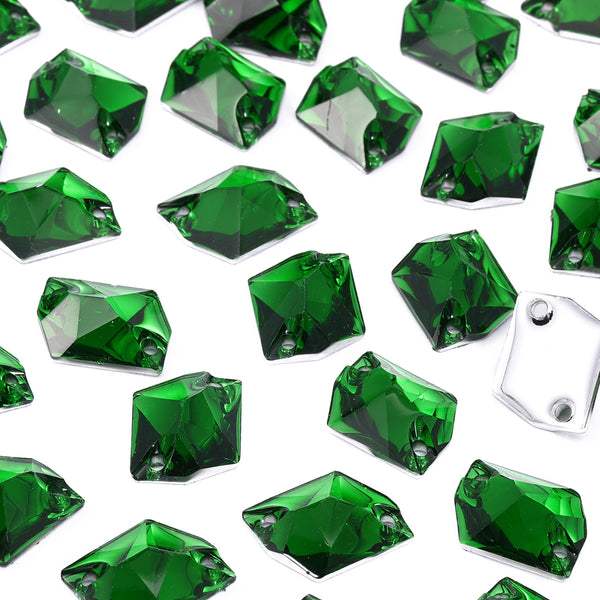 Cosmic Dark Green Resin Sew-on Rhinestones For Dance Costume WholesaleRhinestone